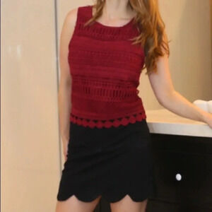 Crocheted tank